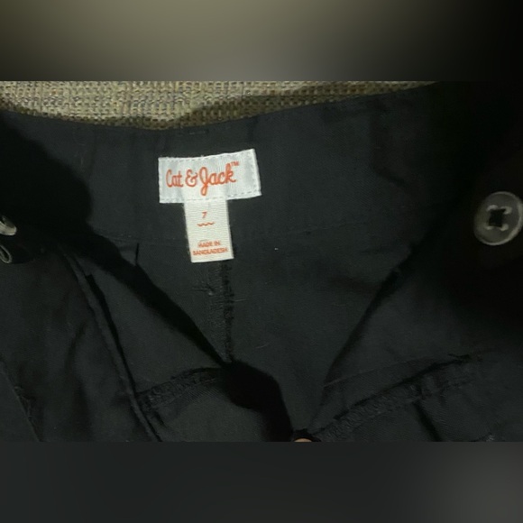 Boys Cat & Jack Classic Black Trousers size 7 - Picture 2 of 6